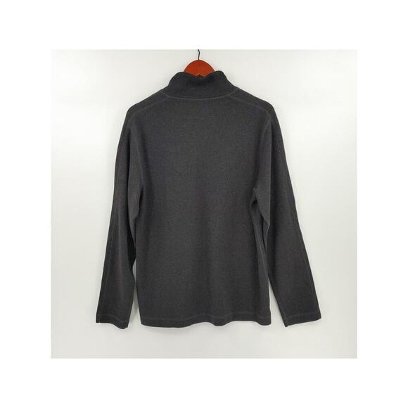 Banana Republic Sweater Mens Medium Heather Gray 1/4 Zip Casual Commute - Picture 6 of 13